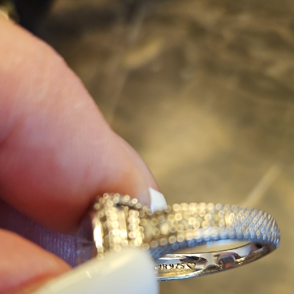Judith Ripka Purple Amethyst Silver Ring - Picture 5 of 6